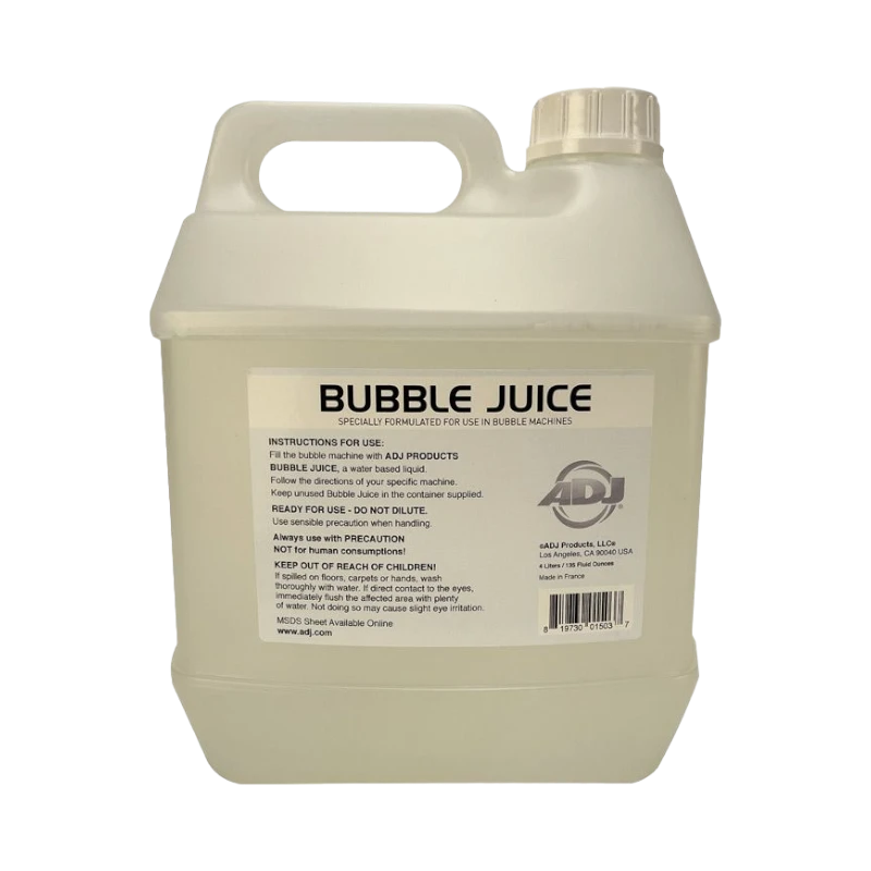 ADJ Bubble Juice 1 Gallon for Bubble Machines — Being Shipped