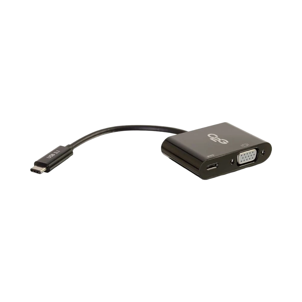 C2G USB-C to VGA Video Adapter with Power Delivery — Being Shipped