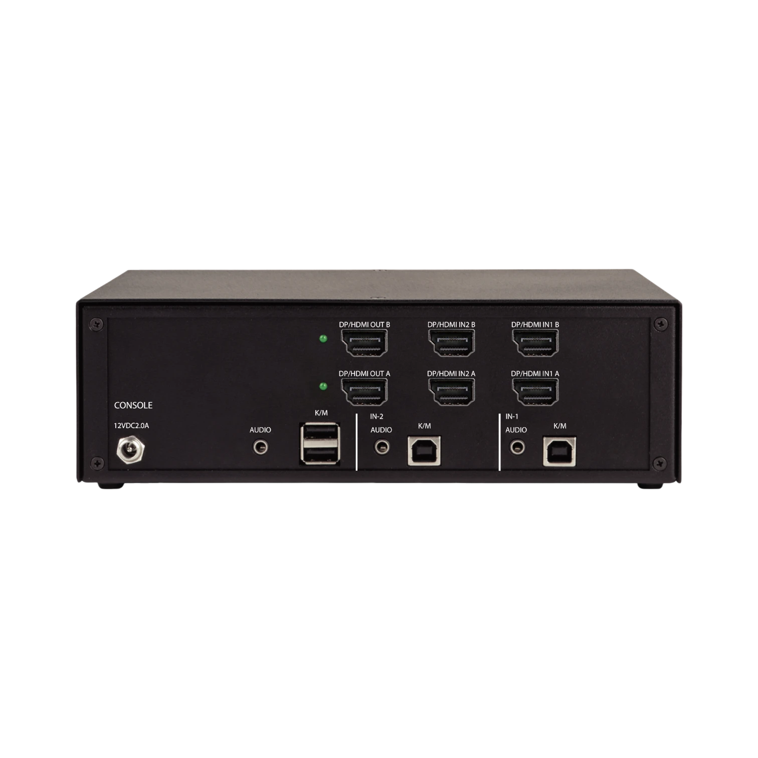 Black Box Secure KVM Switch, NIAP 4.0 Certified 2-Port HDMI/DP — Being Shipped