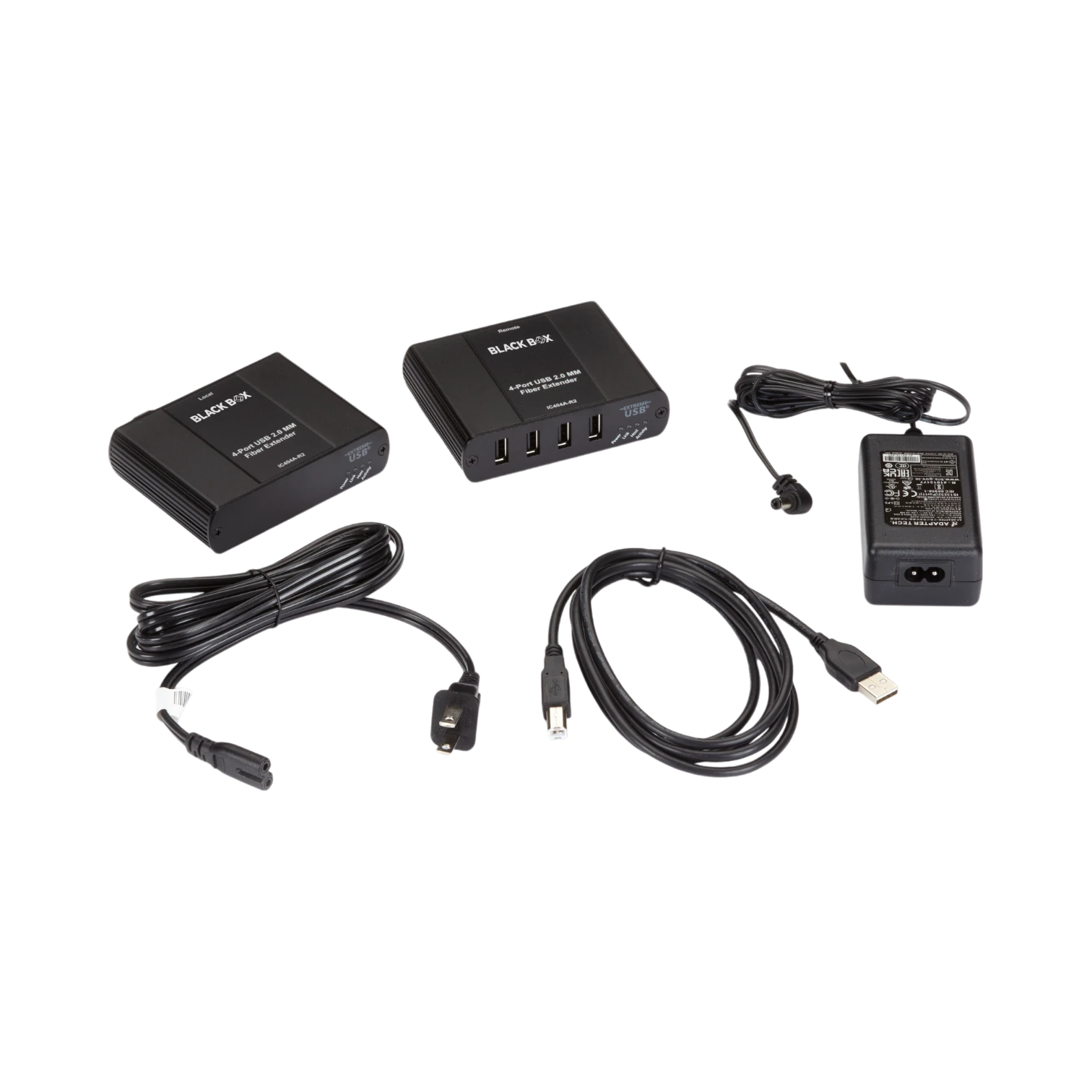 Black Box 4-Port USB 2.0 Extender Multimode Fiber — Being Shipped