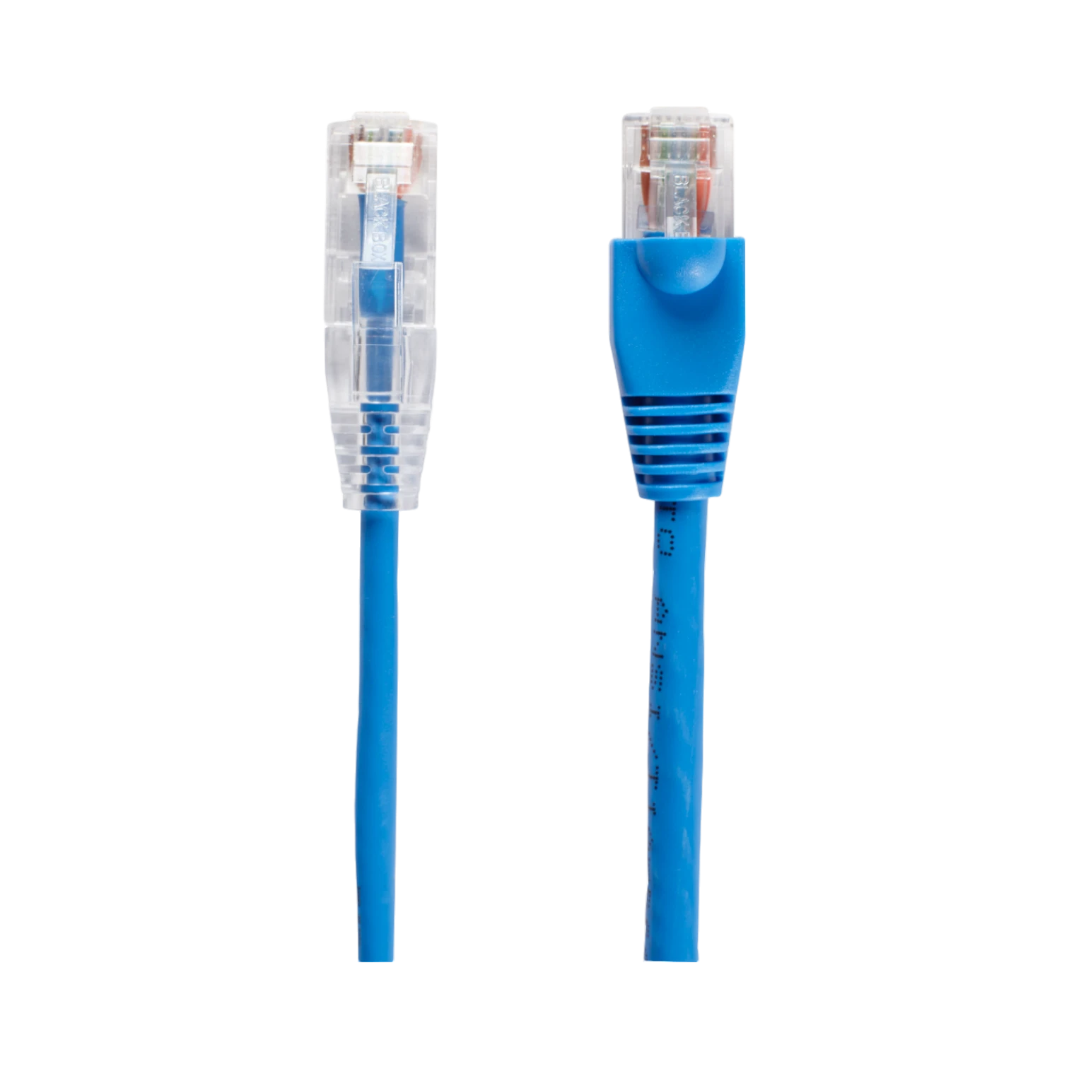 Black Box 5ft Slim-Net CAT6A 28AWG Snagless Ethernet Patch Cable (Blue) — Being Shipped