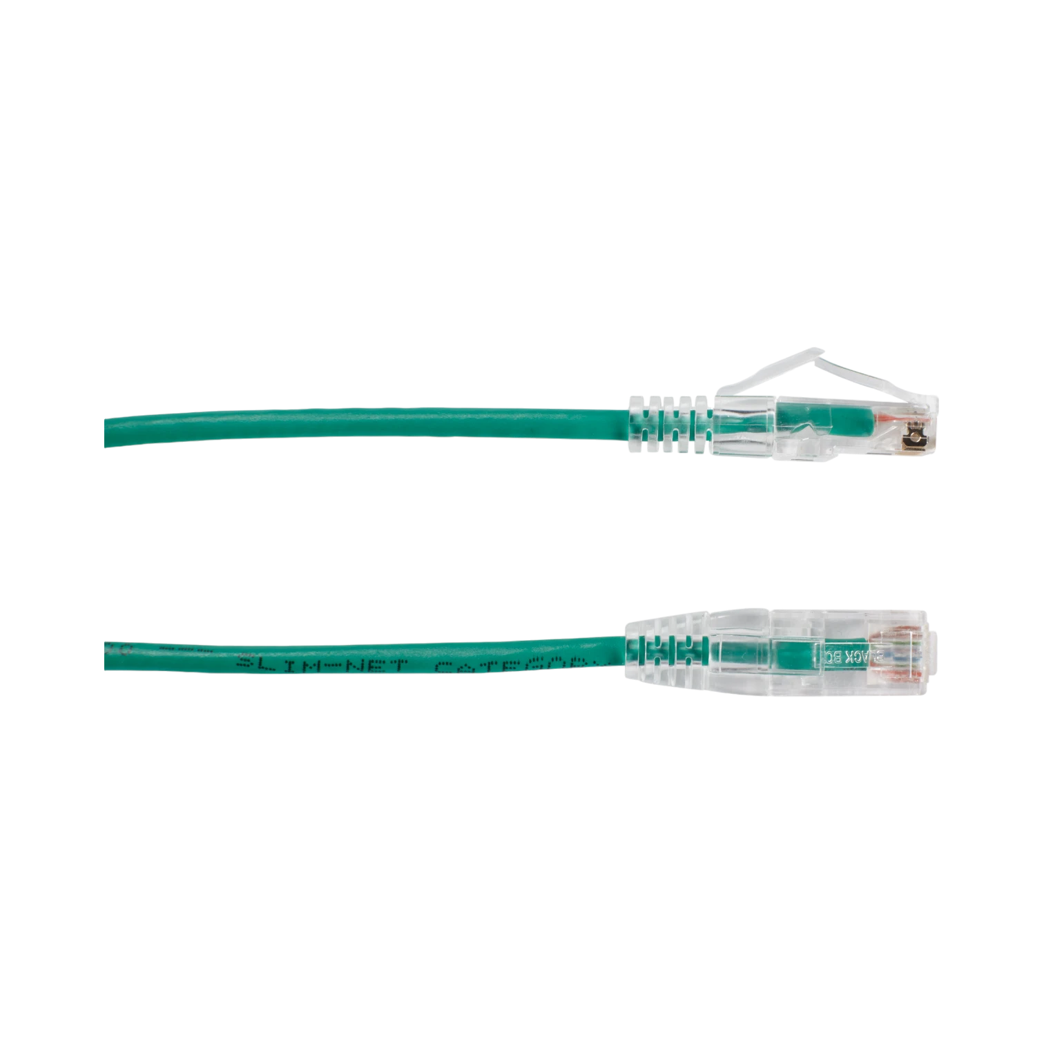 Black Box 7ft Slim-Net CAT6 250-MHz Snagless Ethernet Patch Cable (Green) — Being Shipped