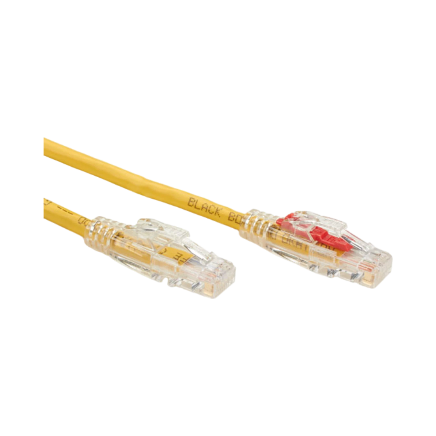 Black Box 6ft GigaTrue 3 CAT6 550-MHz Locking Ethernet Cable (Yellow) — Being Shipped