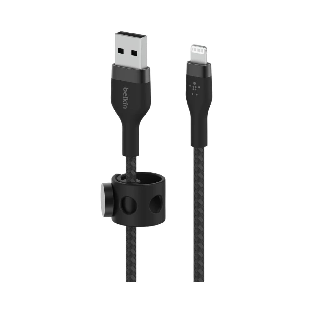 Belkin BoostCharge Pro Flex Lightning to USB-A Cable 6.6' (Black) — Being Shipped