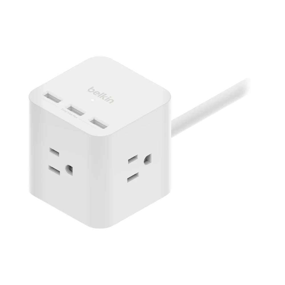 Belkin 3-Outlet Power Cube with USB-A Ports & 5-Foot Cord — Being Shipped