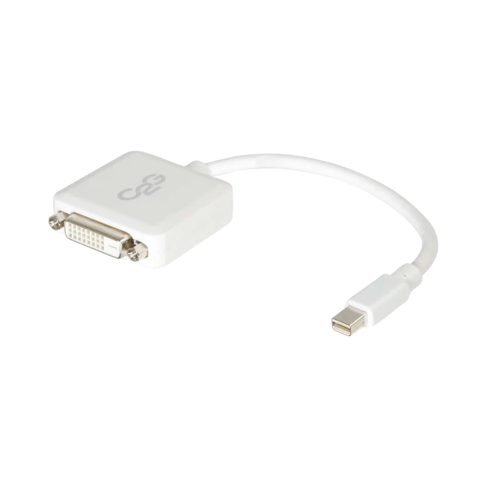 C2G 8in Mini DisplayPort to DVI-D Adapter Converter (White) — Being Shipped