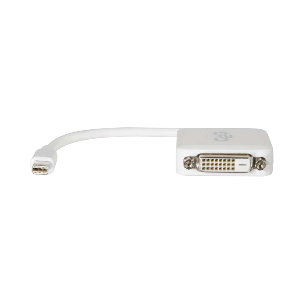 C2G 8in Mini DisplayPort to DVI-D Adapter Converter (White) — Being Shipped