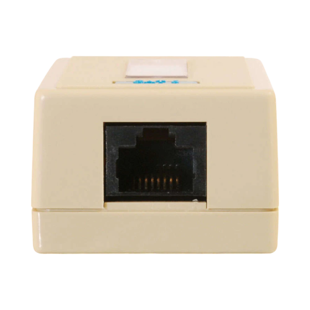 C2G 1 Port Cat5E Surface Mount Box (White) — Being Shipped