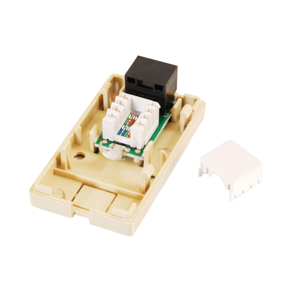 C2G 1 Port Cat5E Surface Mount Box (White) — Being Shipped