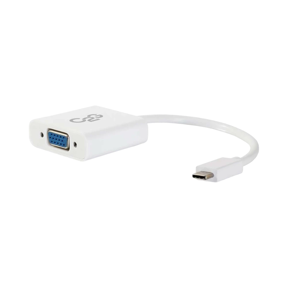 C2G USB-C to VGA Video Adapter Converter, White — Being Shipped