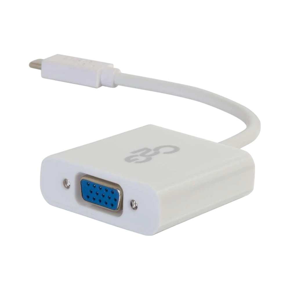 C2G USB-C to VGA Video Adapter Converter, White — Being Shipped