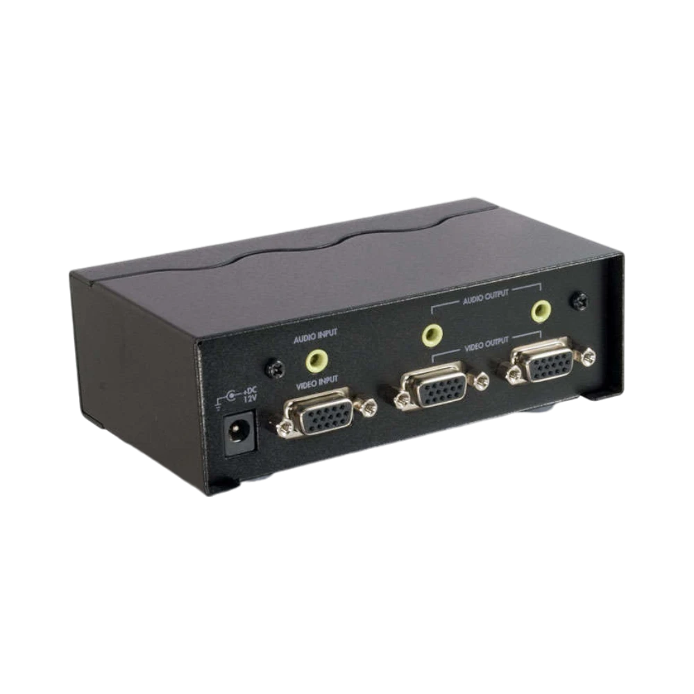 C2G 2-Port UXGA Monitor Splitter/Extender with 3.5mm Audio (Female Input) — Being Shipped