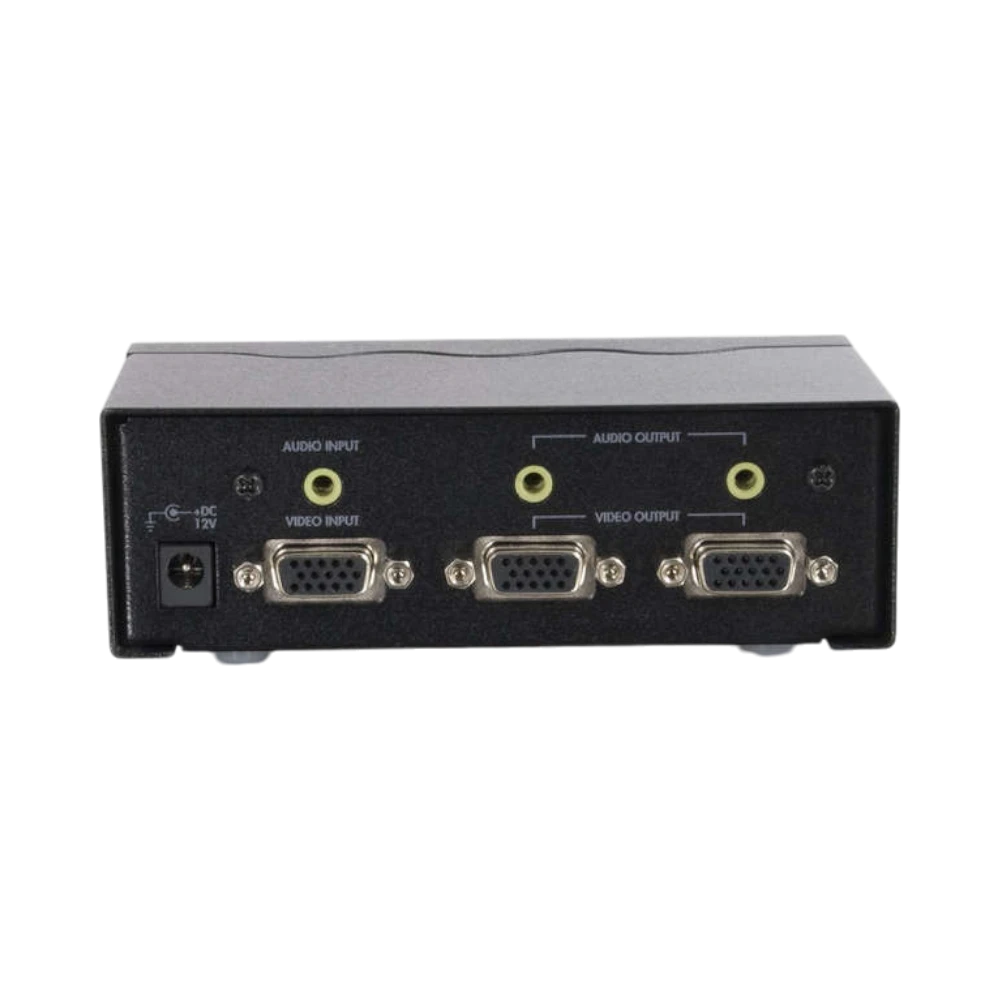 C2G 2-Port UXGA Monitor Splitter/Extender with 3.5mm Audio (Female Input) — Being Shipped