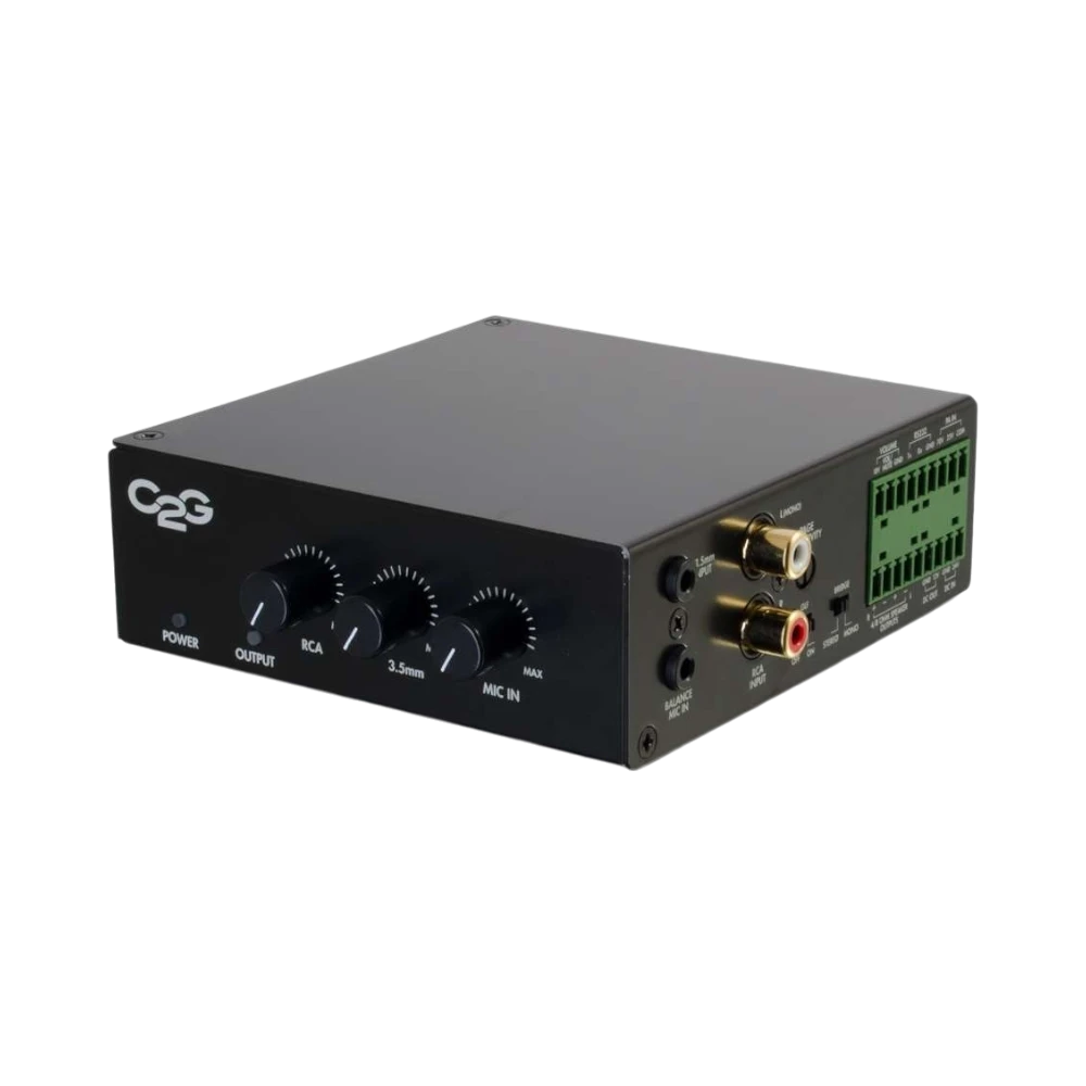 C2G 8 Ohm 50W Plenum Rated Audio Amplifier with Noise Reduction — Being Shipped