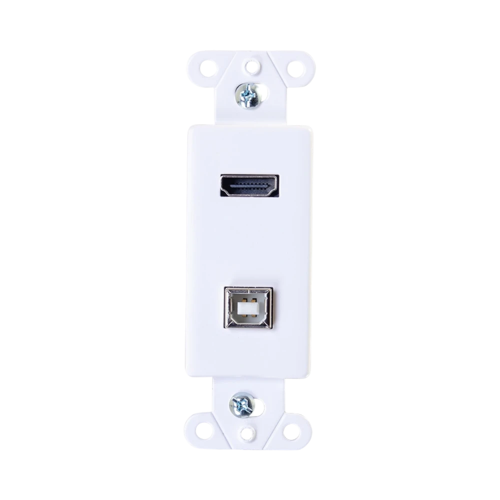 C2G HDMI and USB Pass Through Wall Plate (White) — Being Shipped