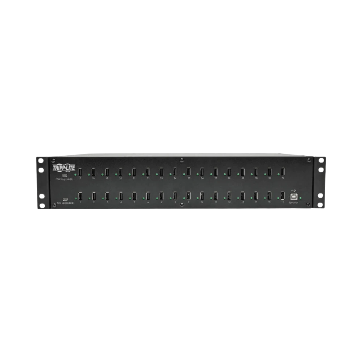 Tripp Lite 32-Port USB Charging Station with Syncing, 5V 80A (400W) USB Charger Output, 2U Rack-Mount — Being Shipped