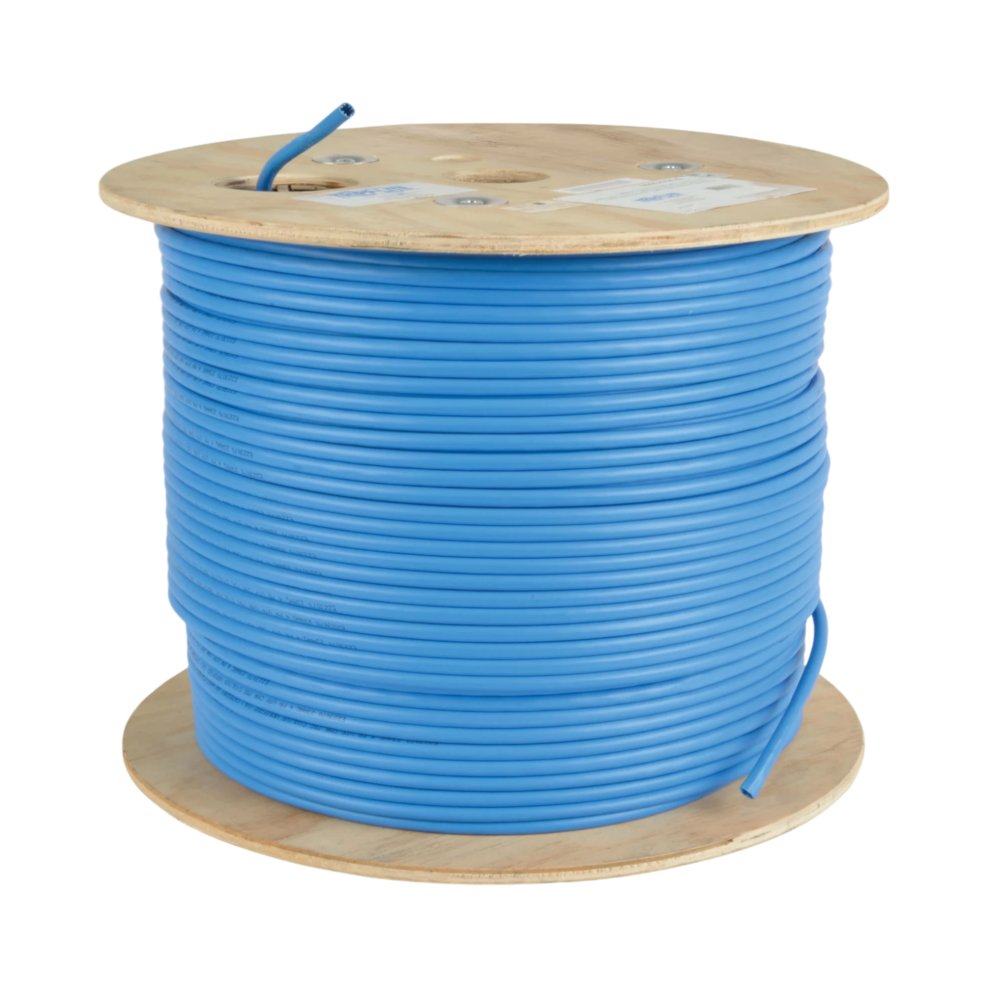 Tripp Lite Cat5e 350 MHz Solid Core Plenum-Rated (UTP) PVC Bulk Ethernet Cable, Blue, 1000 ft. (304.8 m) — Being Shipped