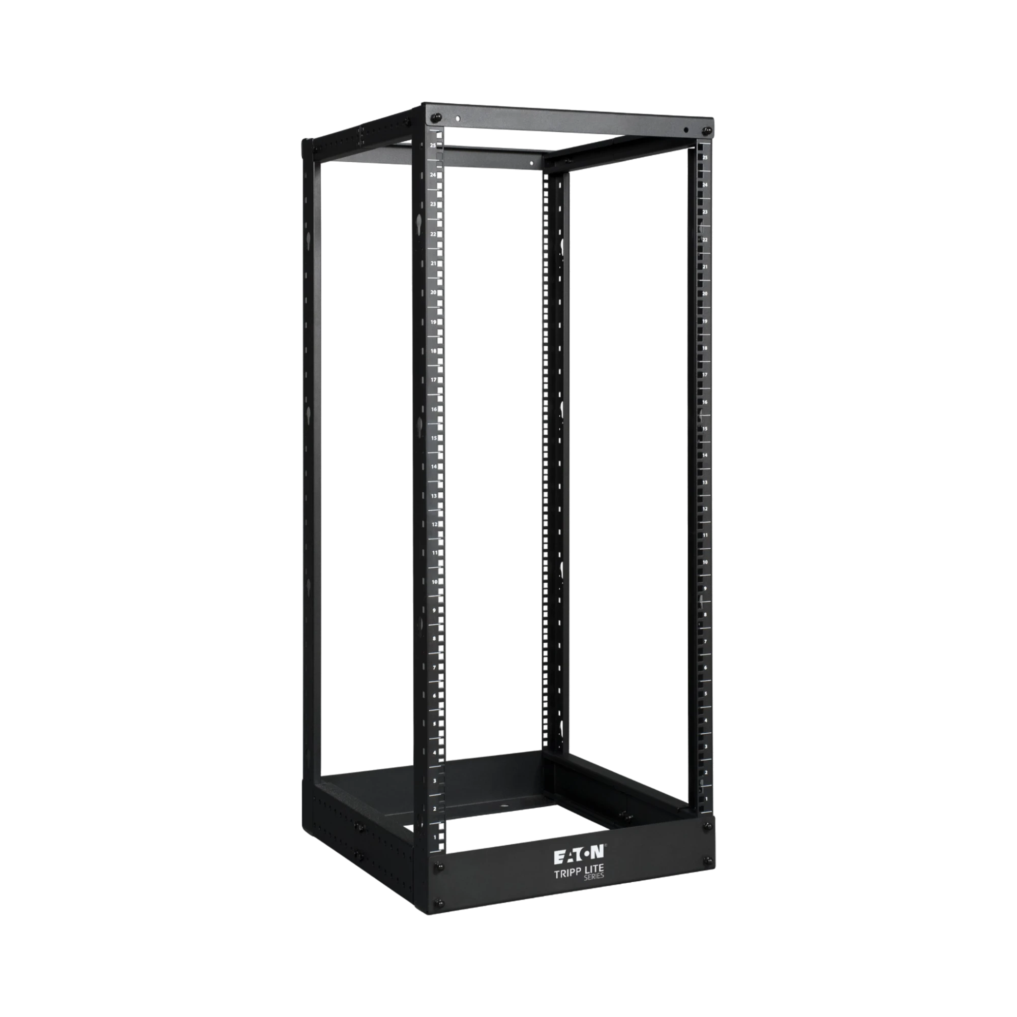 Tripp Lite 25U SmartRack 4-Post Open Frame Rack, Organize and Secure Network Rack Equipment — Being Shipped