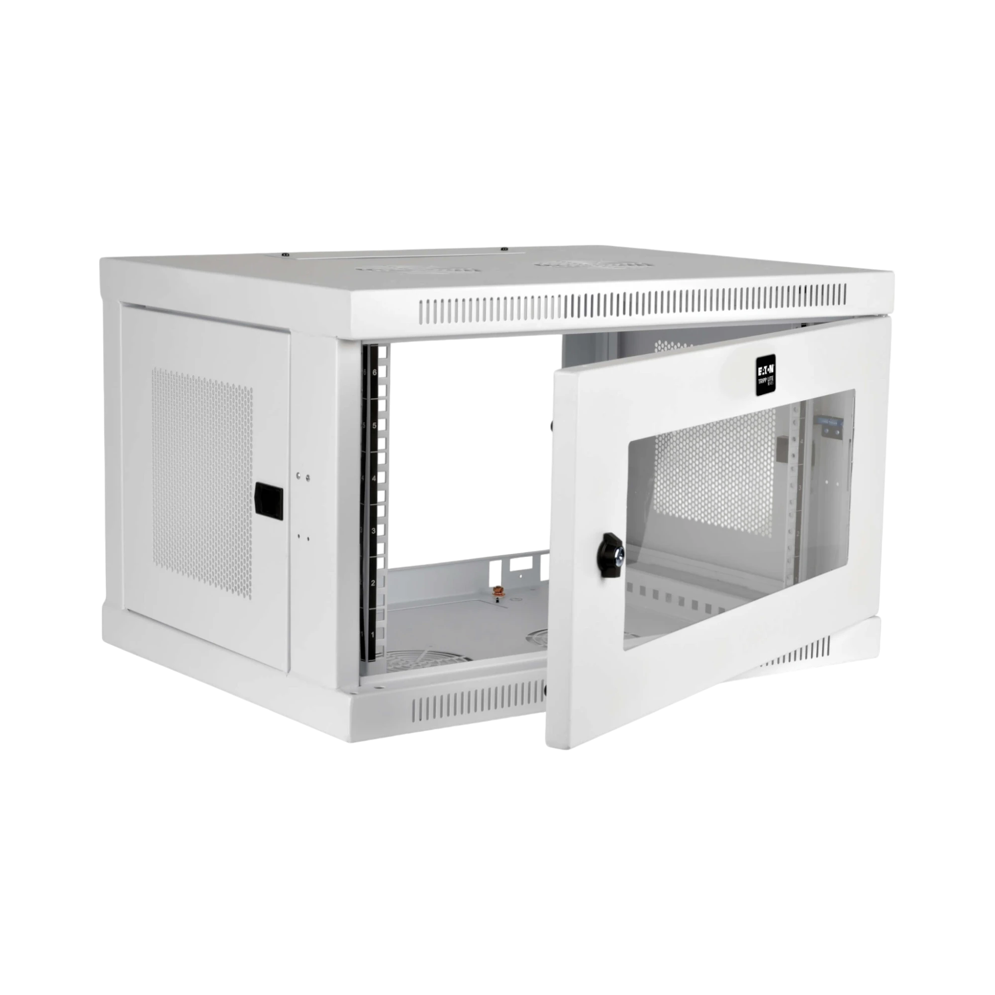 Tripp Lite SmartRack 6U Low-Profile Switch-Depth Wall-Mount Mini Rack Enclosure, Clear Acrylic Window, White — Being Shipped