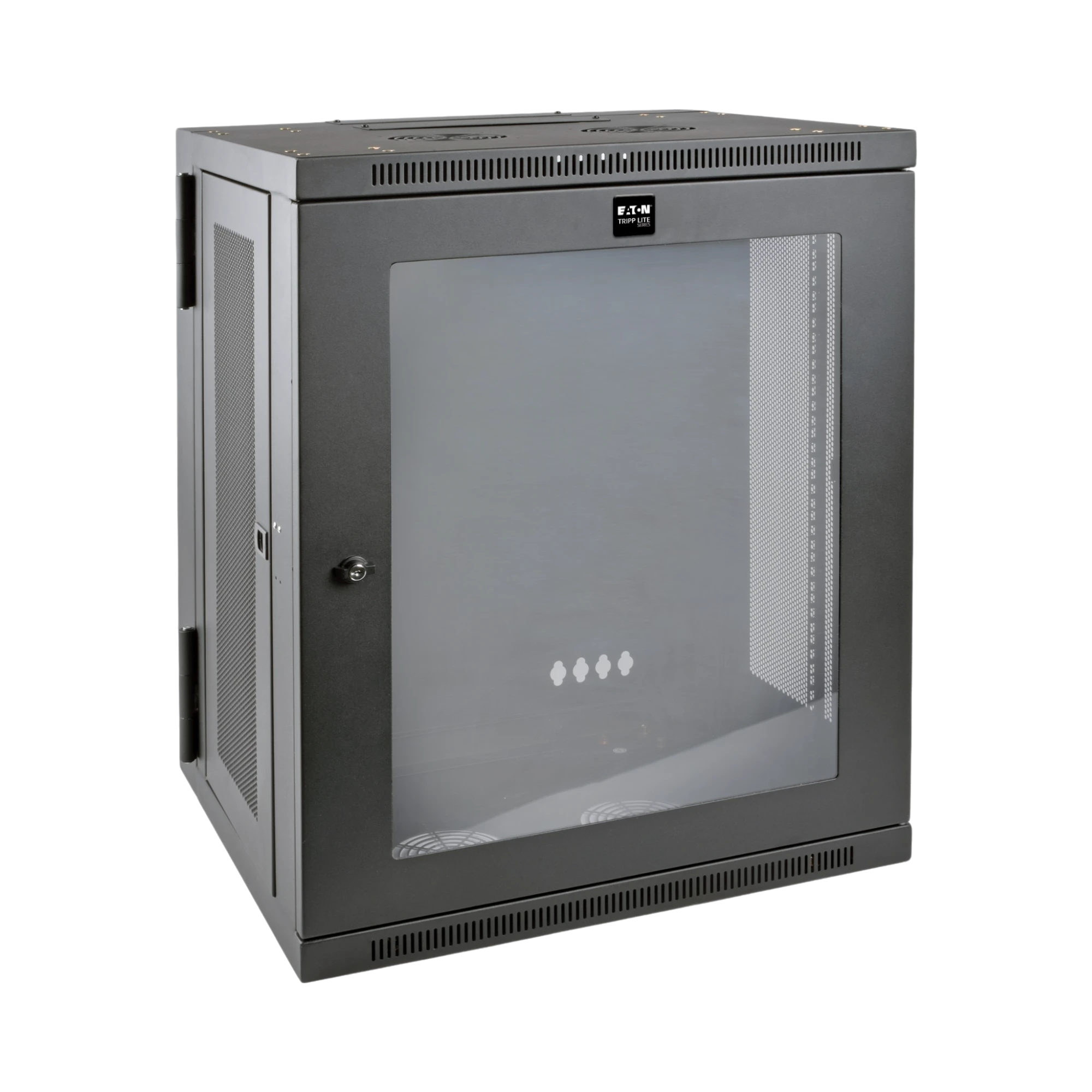 Tripp Lite SmartRack 15U Low-Profile Switch-Depth Wall-Mount Half-Height Rack Enclosure, Clear Acrylic Window, Hinged Back — Being Shipped