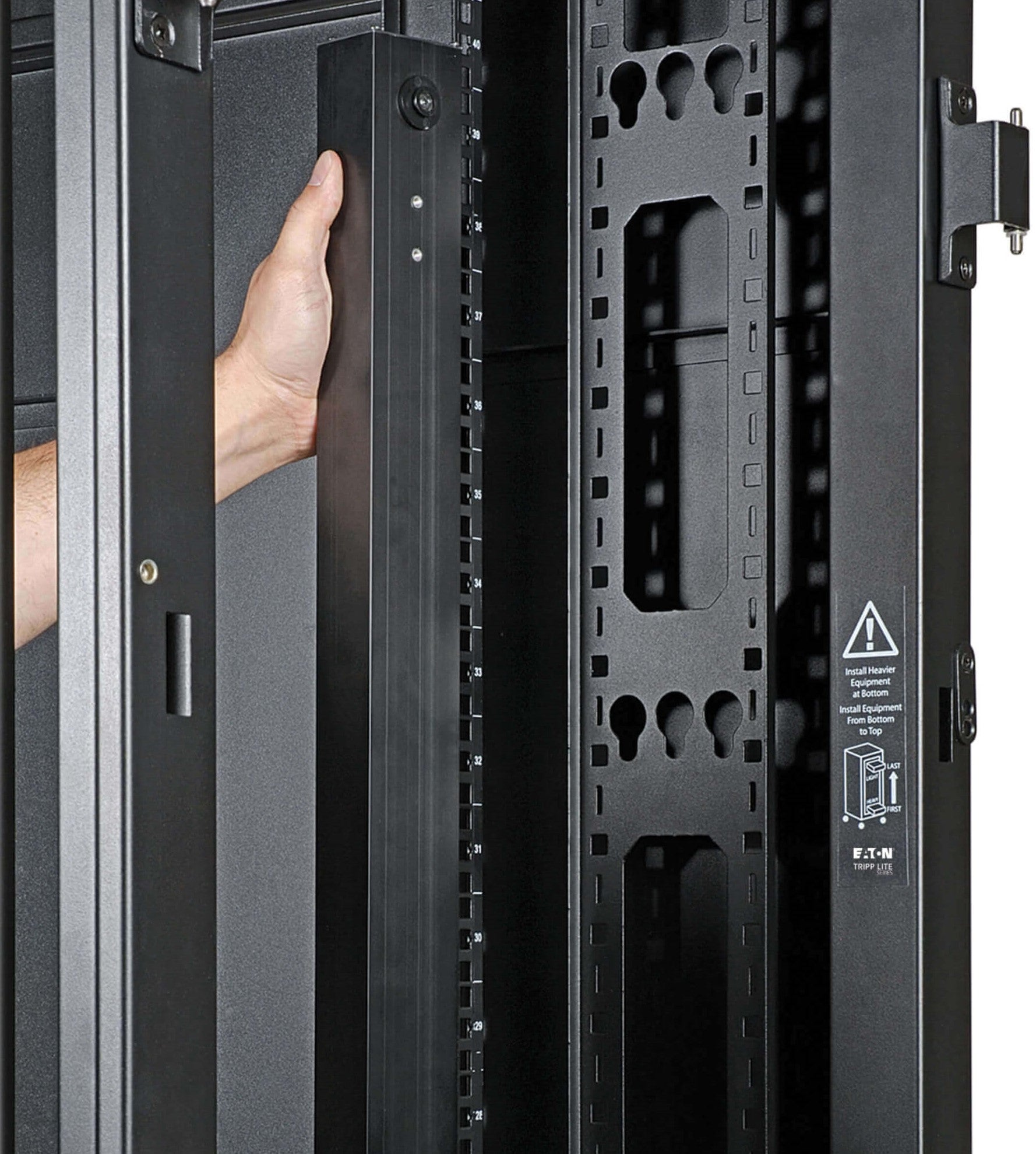 Tripp Lite 45U Extra-Deep Server Rack, 48 in. (1219 mm) Depth, Doors & Side Panels Included — Being Shipped