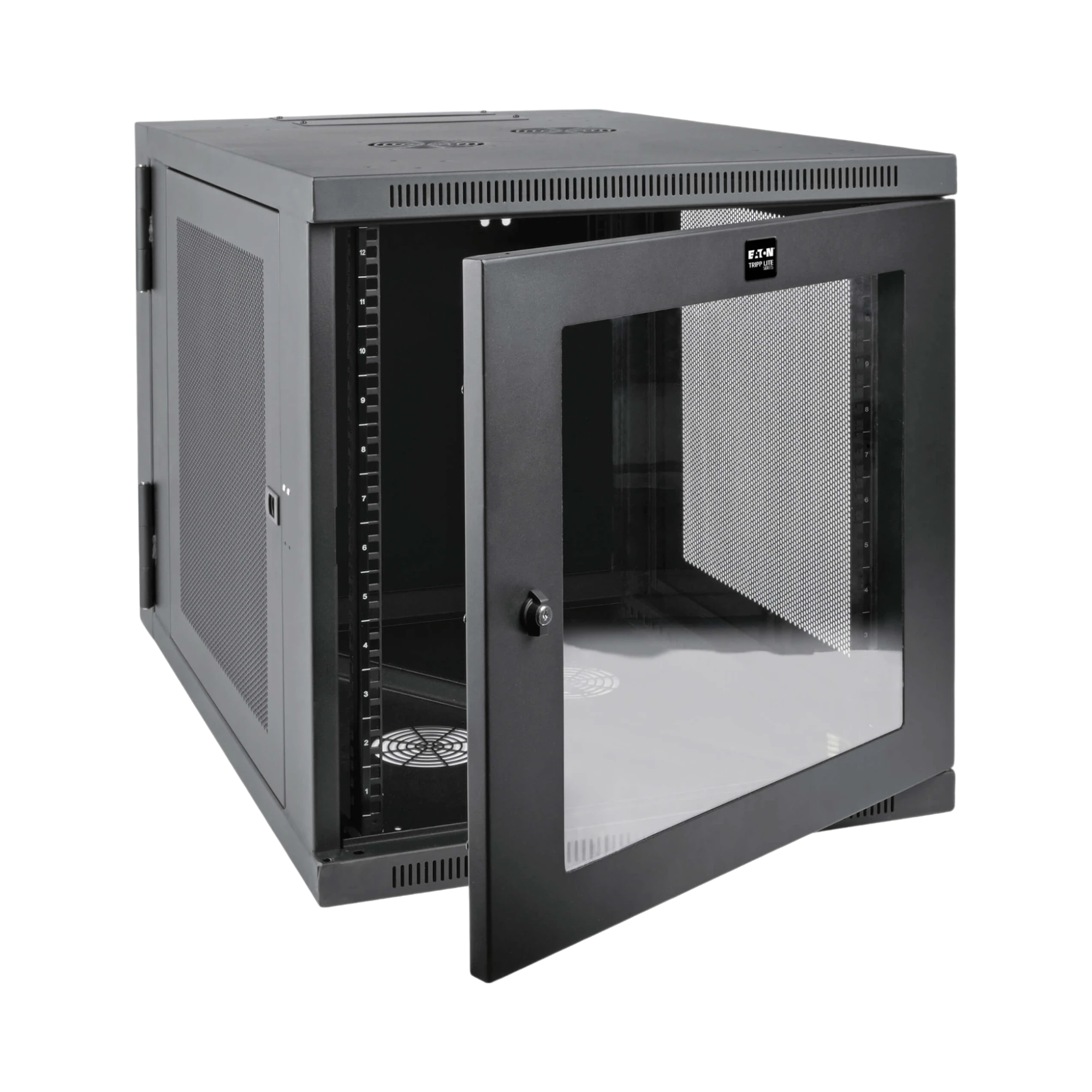 Tripp Lite SmartRack 12U Server-Depth Wall-Mount Small Rack Enclosure, Clear Acrylic Window, Hinged Back — Being Shipped