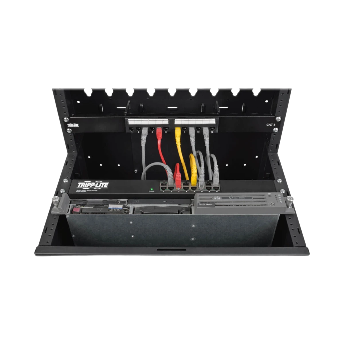 Tripp Lite SmartRack 16U Low-Profile Vertical-Mount Wall-Mount Half-Height Server Rack Enclosure — Being Shipped