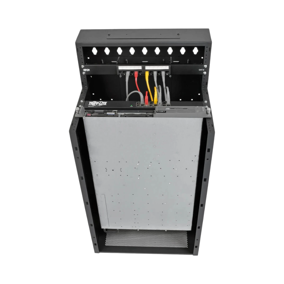 Tripp Lite SmartRack 16U Low-Profile Vertical-Mount Wall-Mount Half-Height Server Rack Enclosure — Being Shipped