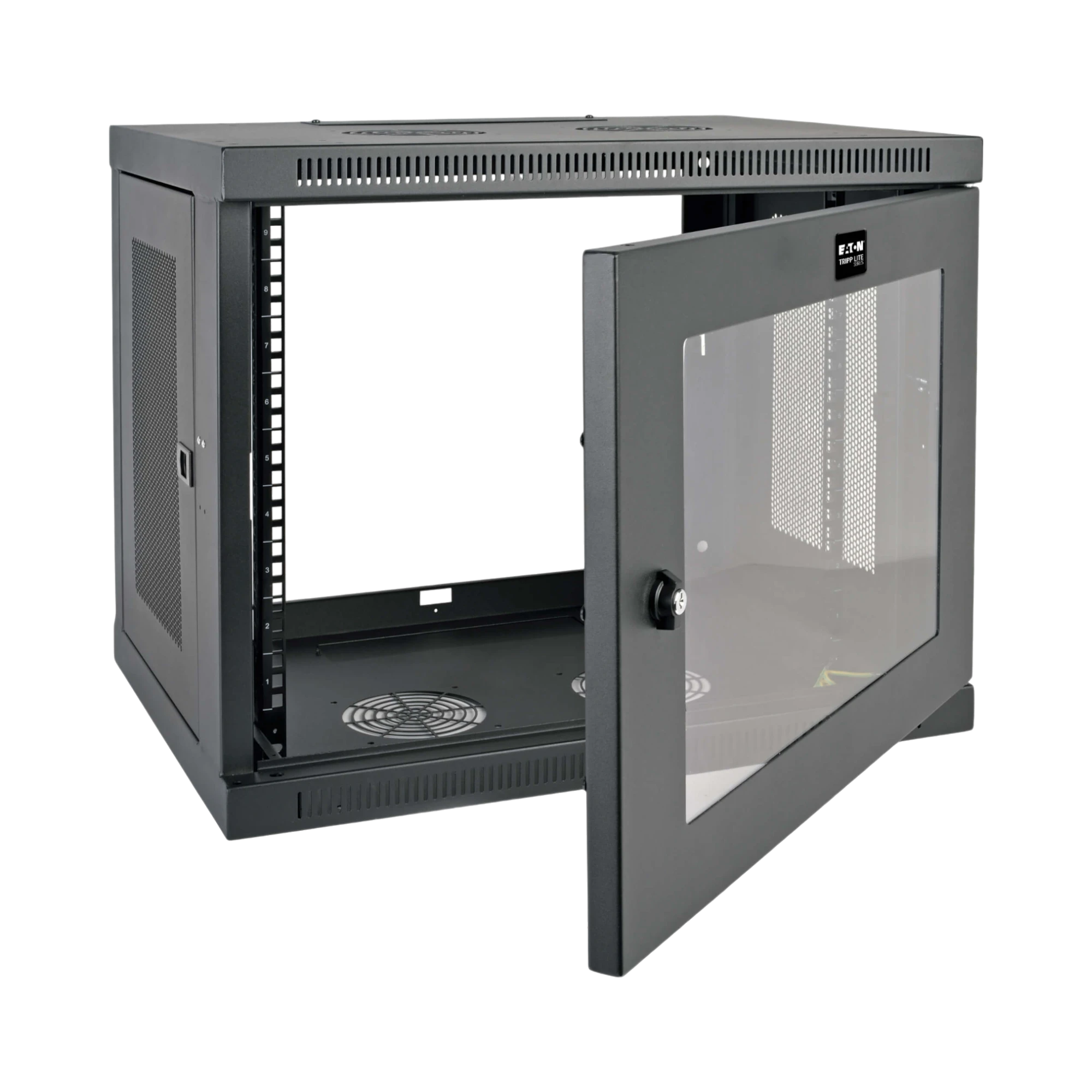 Tripp Lite SmartRack 9U Low-Profile Switch-Depth Wall-Mount Mini Rack Enclosure, Clear Acrylic Window — Being Shipped