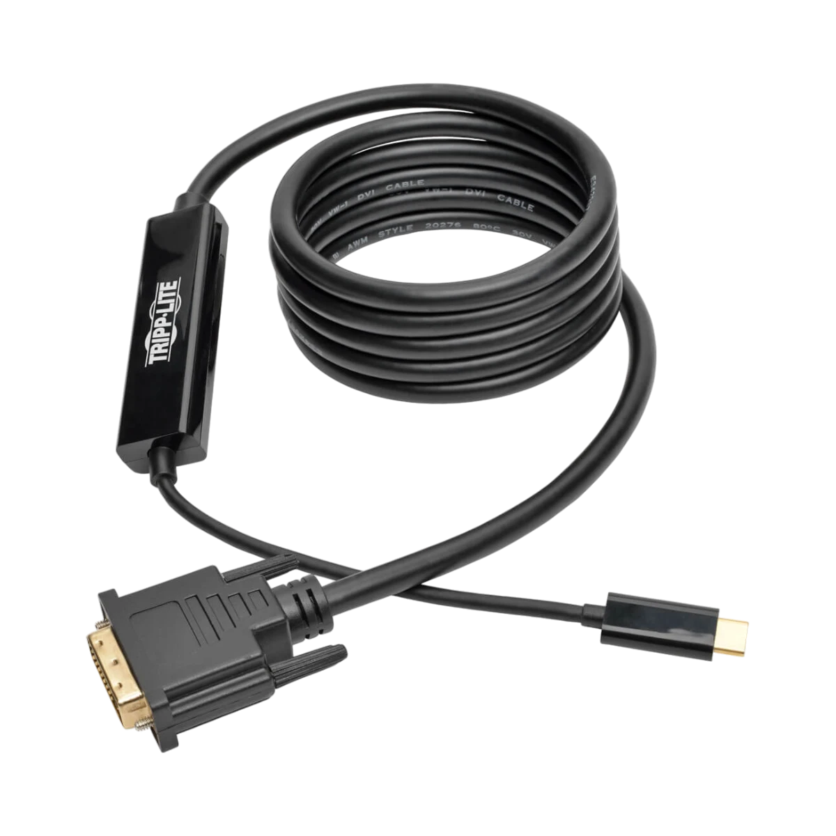 Tripp Lite USB-C to DVI Active Adapter Cable (M/M), Black, 6 ft. (1.8 m) — Being Shipped