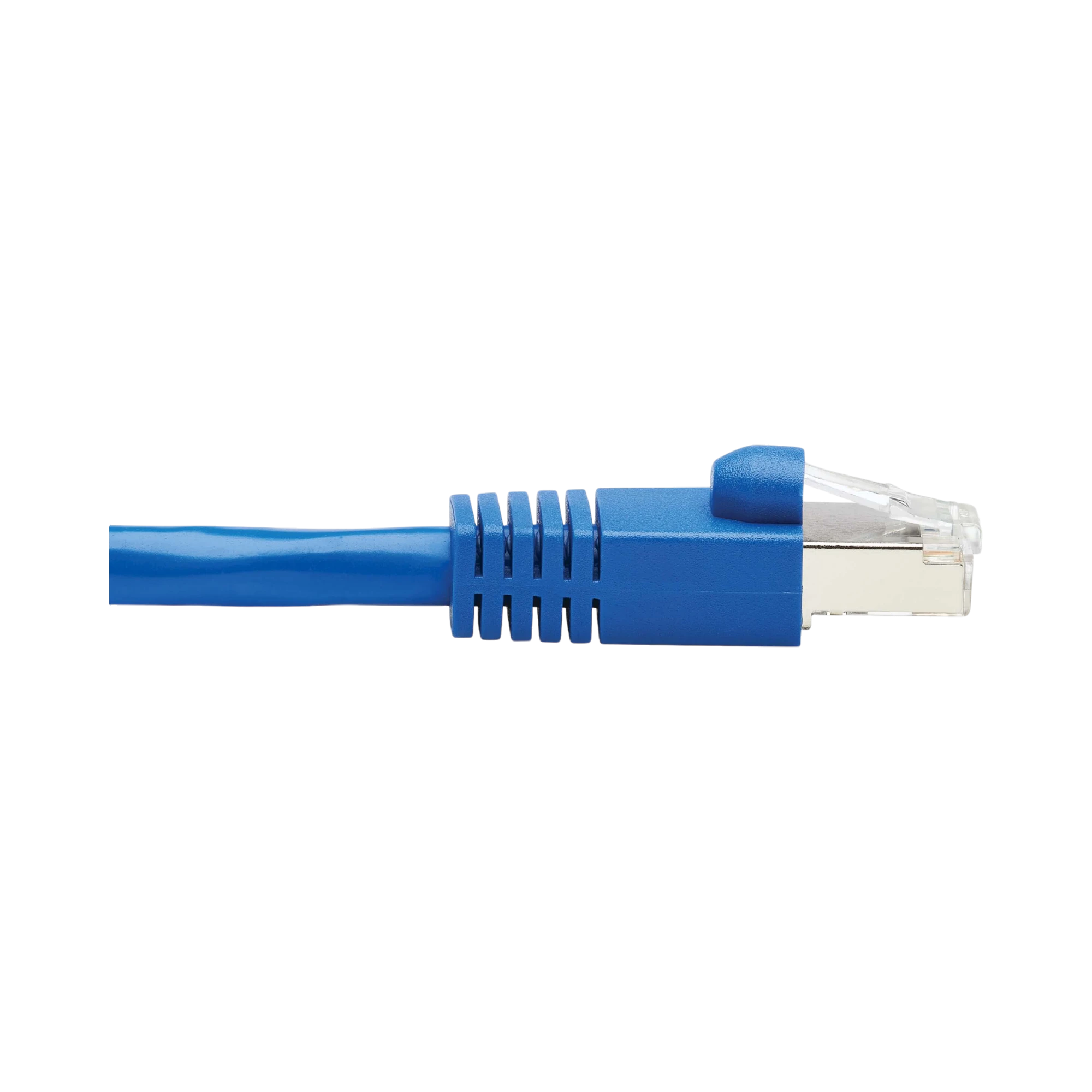 Tripp Lite Cat6a 10G Snagless F/UTP Ethernet Cable (RJ45 M/M), PoE, CMR-LP, Blue, 30 ft. (9.14 m), TAA — Being Shipped