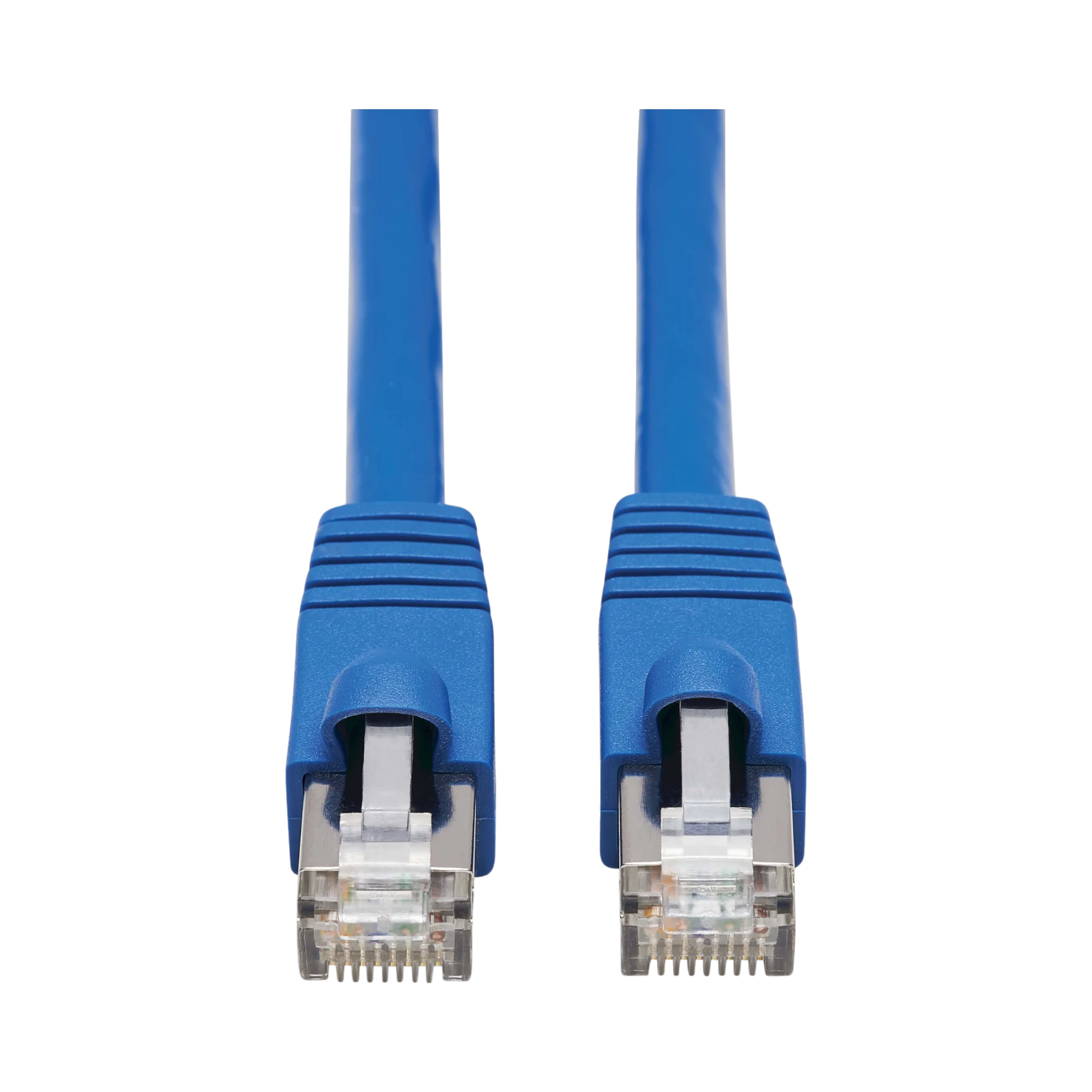 Tripp Lite Cat6a 10G Snagless F/UTP Ethernet Cable (RJ45 M/M), PoE, CMR-LP, Blue, 30 ft. (9.14 m), TAA — Being Shipped