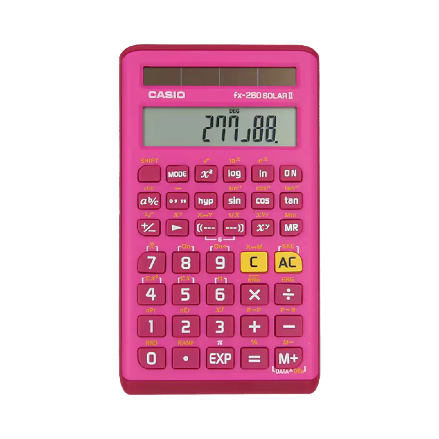 Casio FX-260 SOLAR II 10-Digit Scientific Calculator (Pink) — Being Shipped