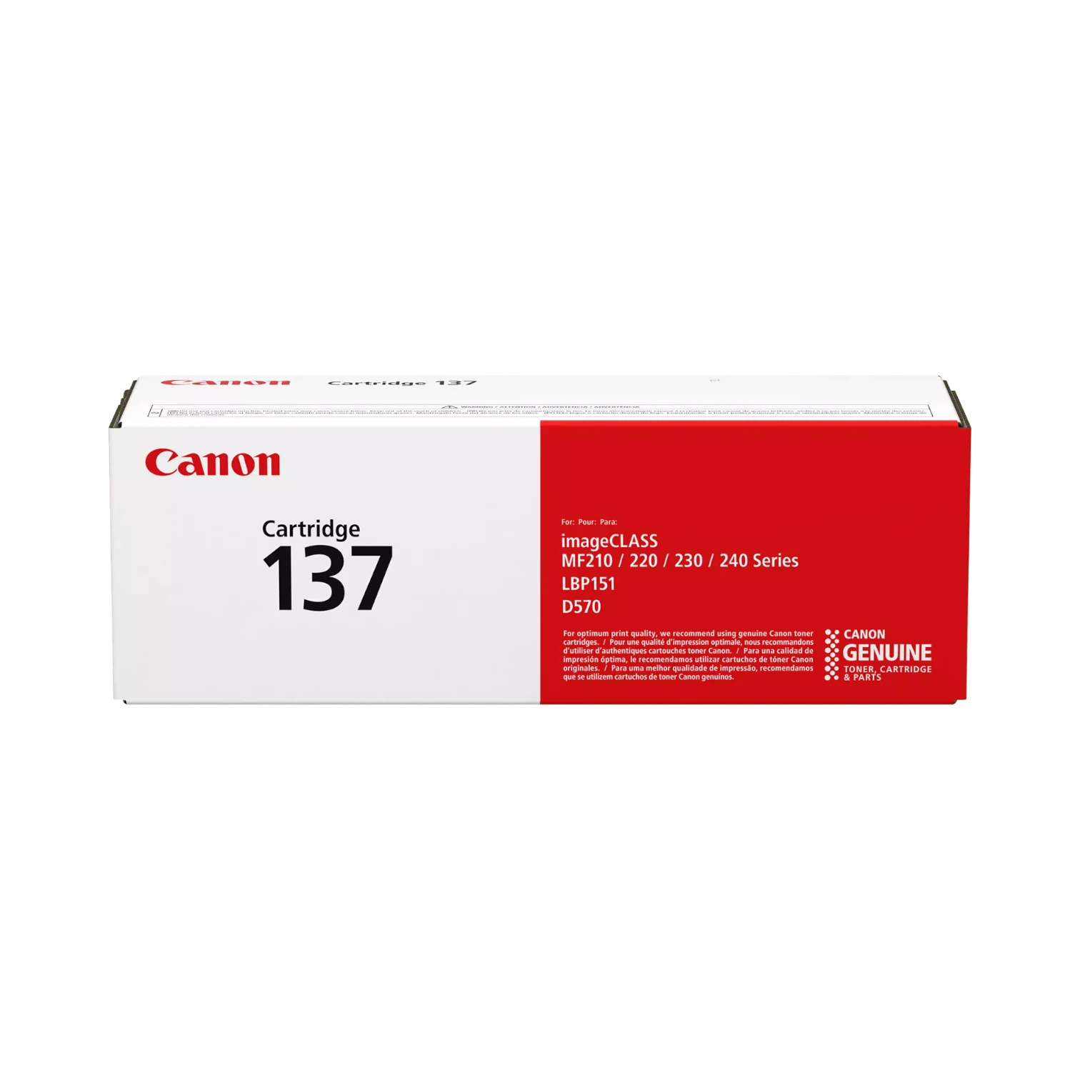 Canon 137 Black Standard Yield Toner Cartridge for imageCLASS Printers — Being Shipped