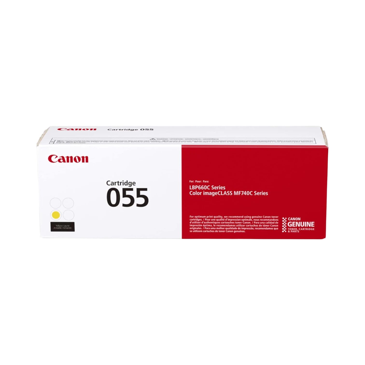 Canon 055 Standard-Capacity Yellow Toner Cartridge — Being Shipped