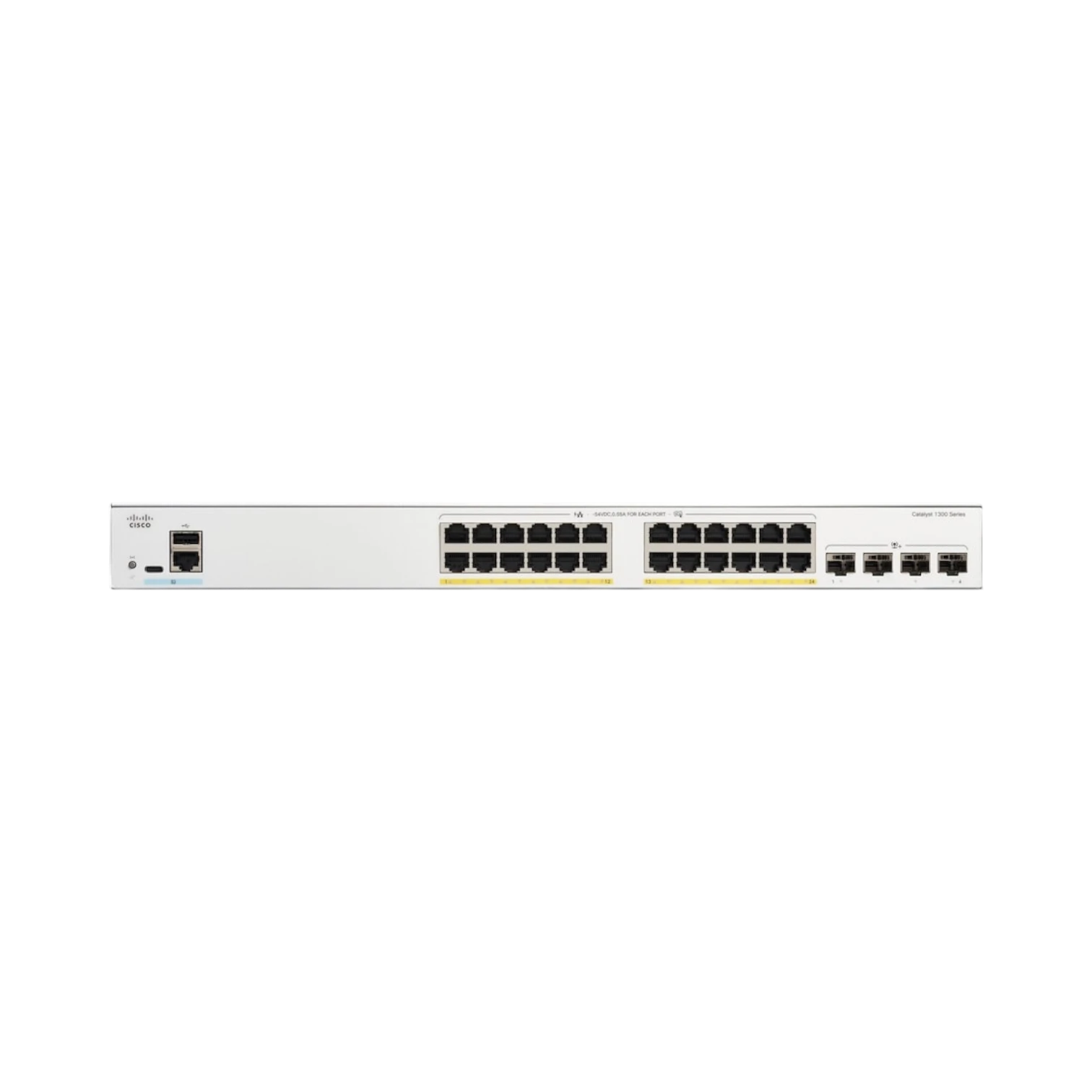 Cisco Catalyst 1300 24-Port Managed PoE+ Rack-Mountable Switch — Being Shipped