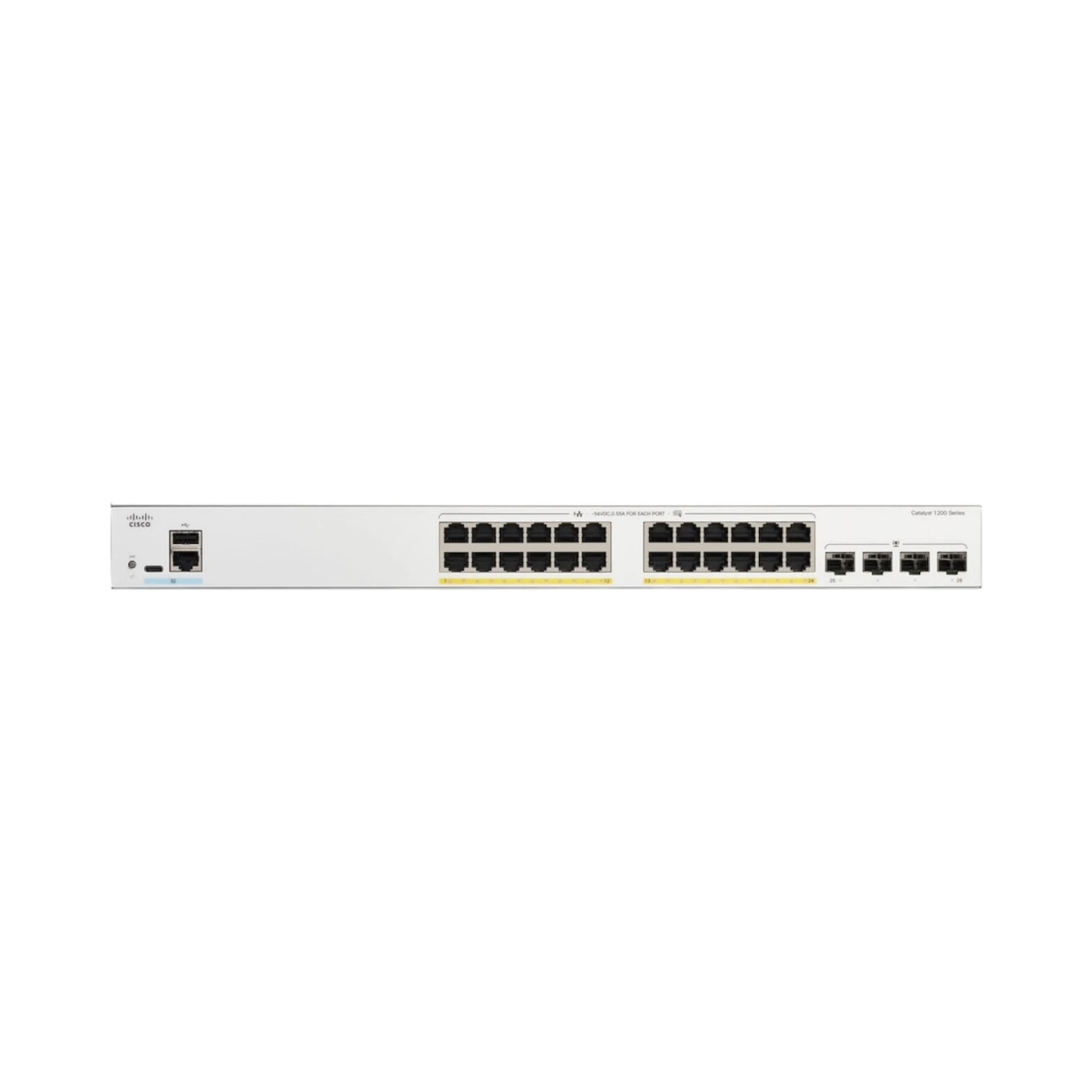 Cisco Catalyst 1200 Smart 24 Ports PoE+ Rack-Mountable Switch — Being Shipped