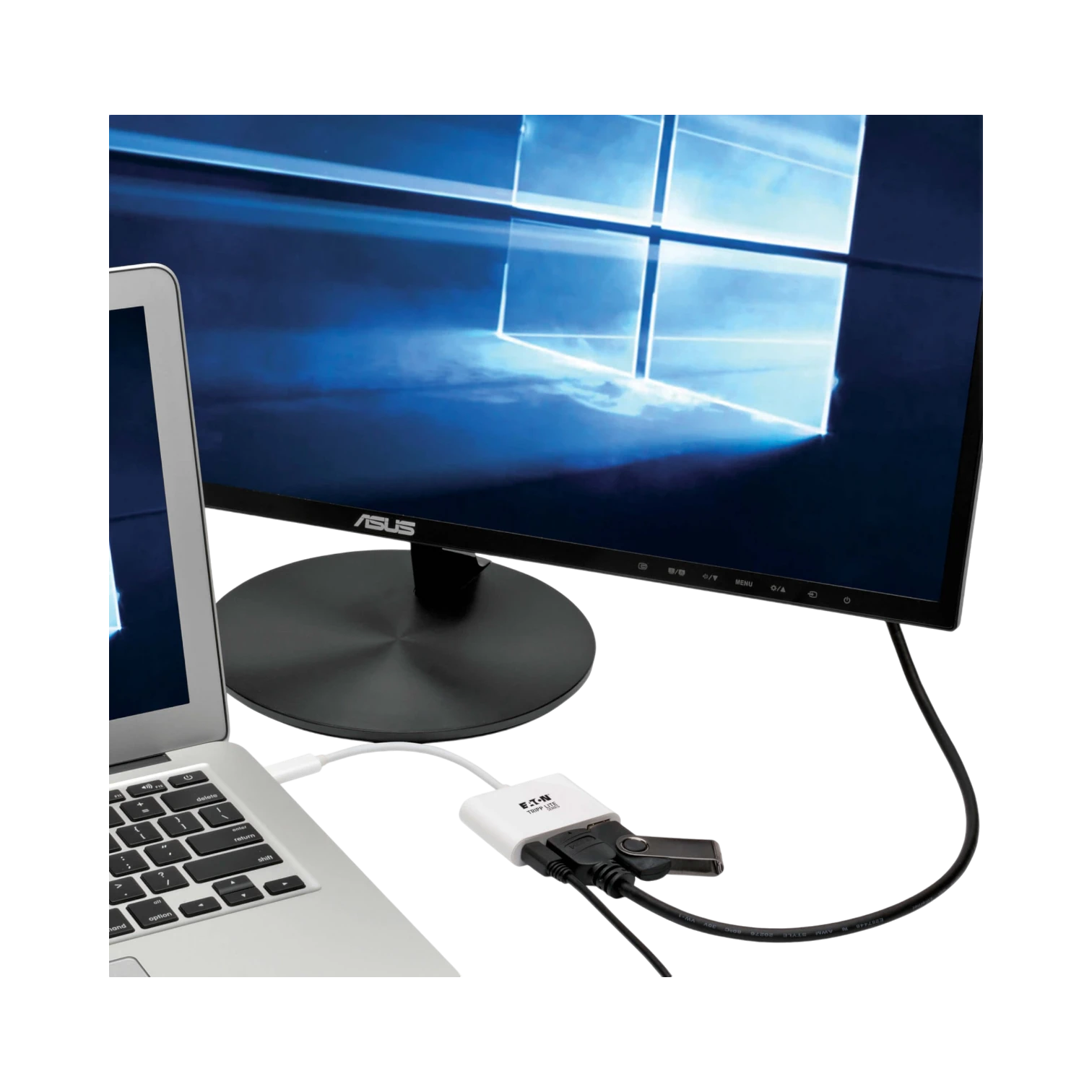 Tripp Lite USB-C to HDMI Adapter with USB 3.x (5Gbps) Hub Port & PD Charging, HDCP, White — Being Shipped