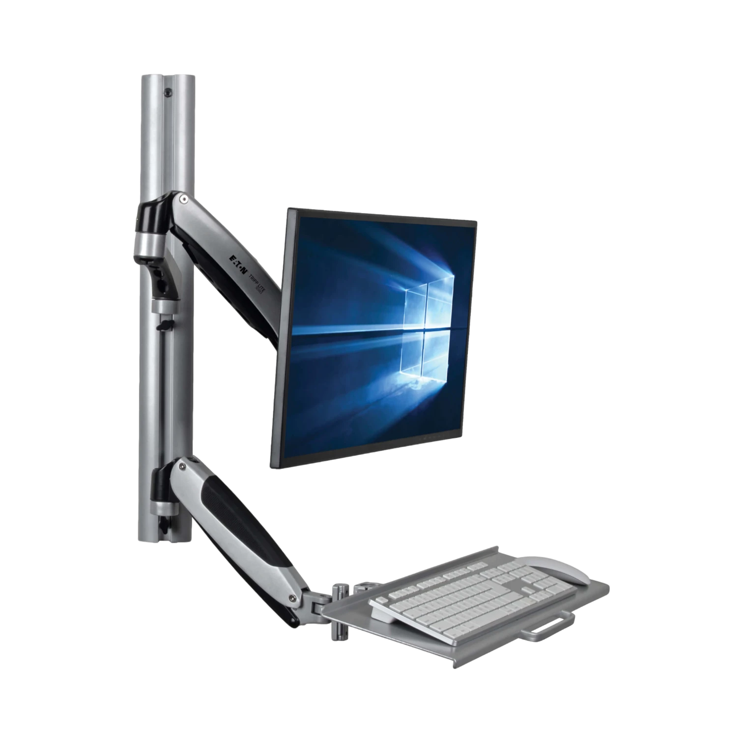 Tripp Lite Adjustable-Height Wall-Mount Sit-Stand Workstation, Single-Display — Being Shipped