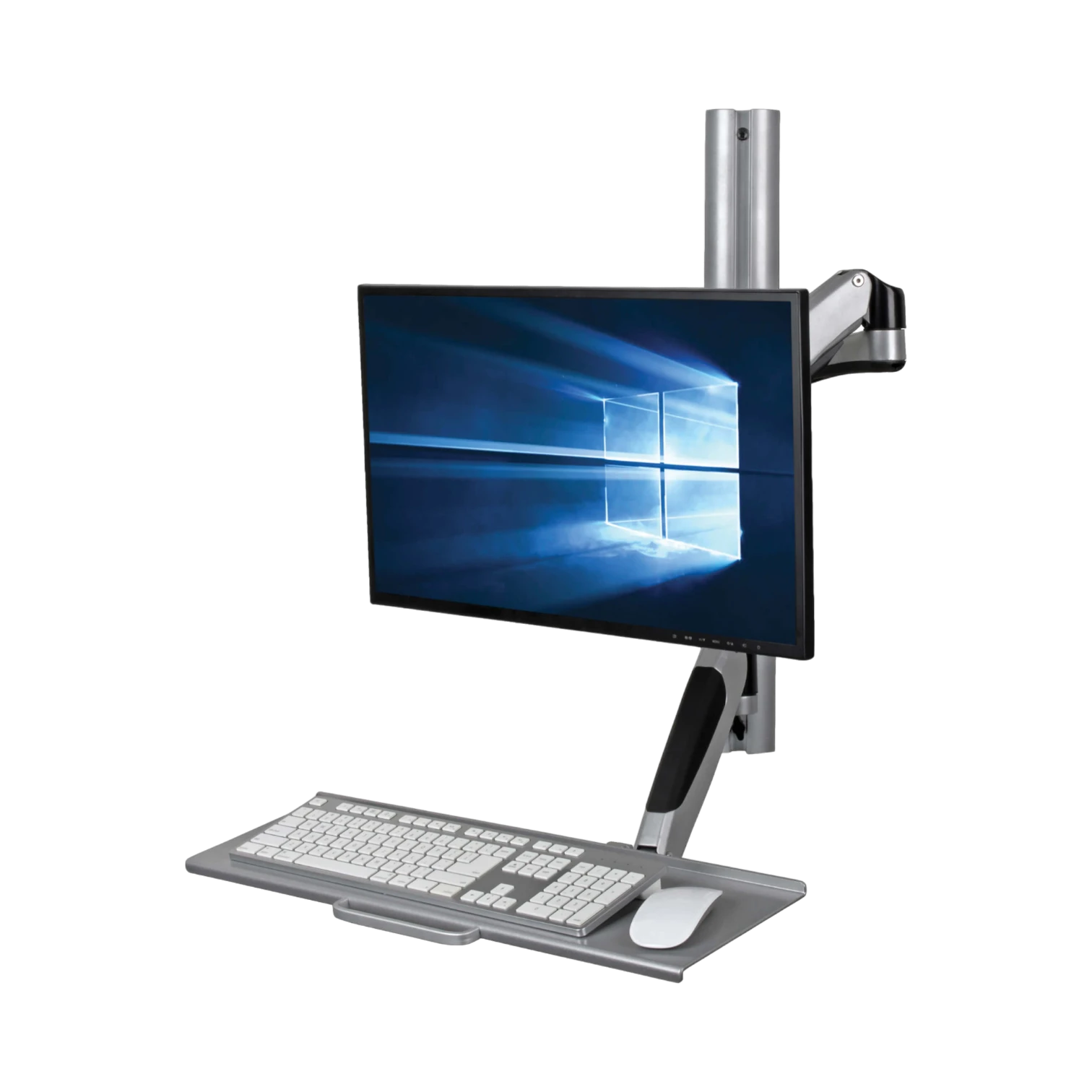 Tripp Lite Adjustable-Height Wall-Mount Sit-Stand Workstation, Single-Display — Being Shipped