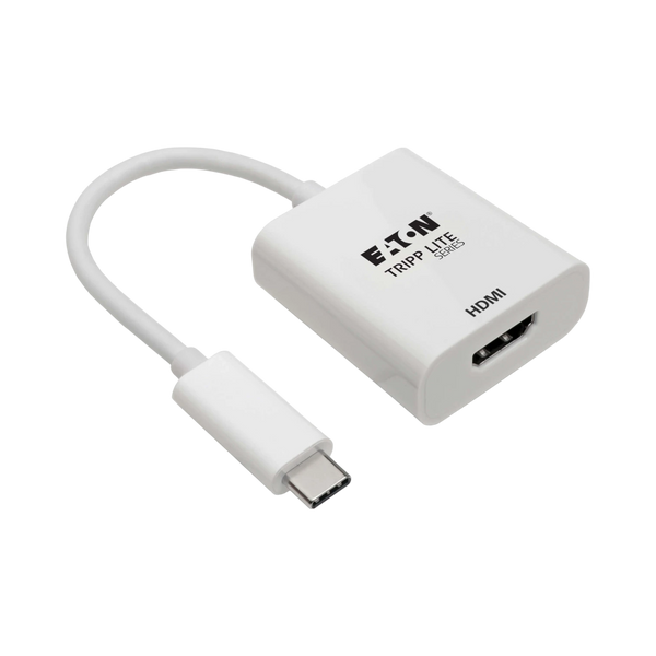 Tripp Lite USB-C to HDMI Adapter (M/F) - 4K 60 Hz, HDCP 2.2, White