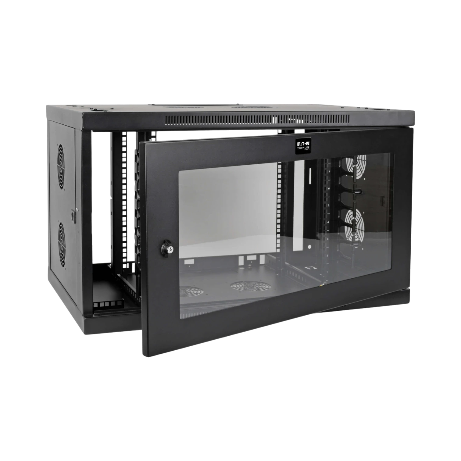 Tripp Lite SmartRack 9U Low-Profile Switch-Depth-Plus Wall-Mount Mini Rack Enclosure, Wide, Acrylic Window — Being Shipped