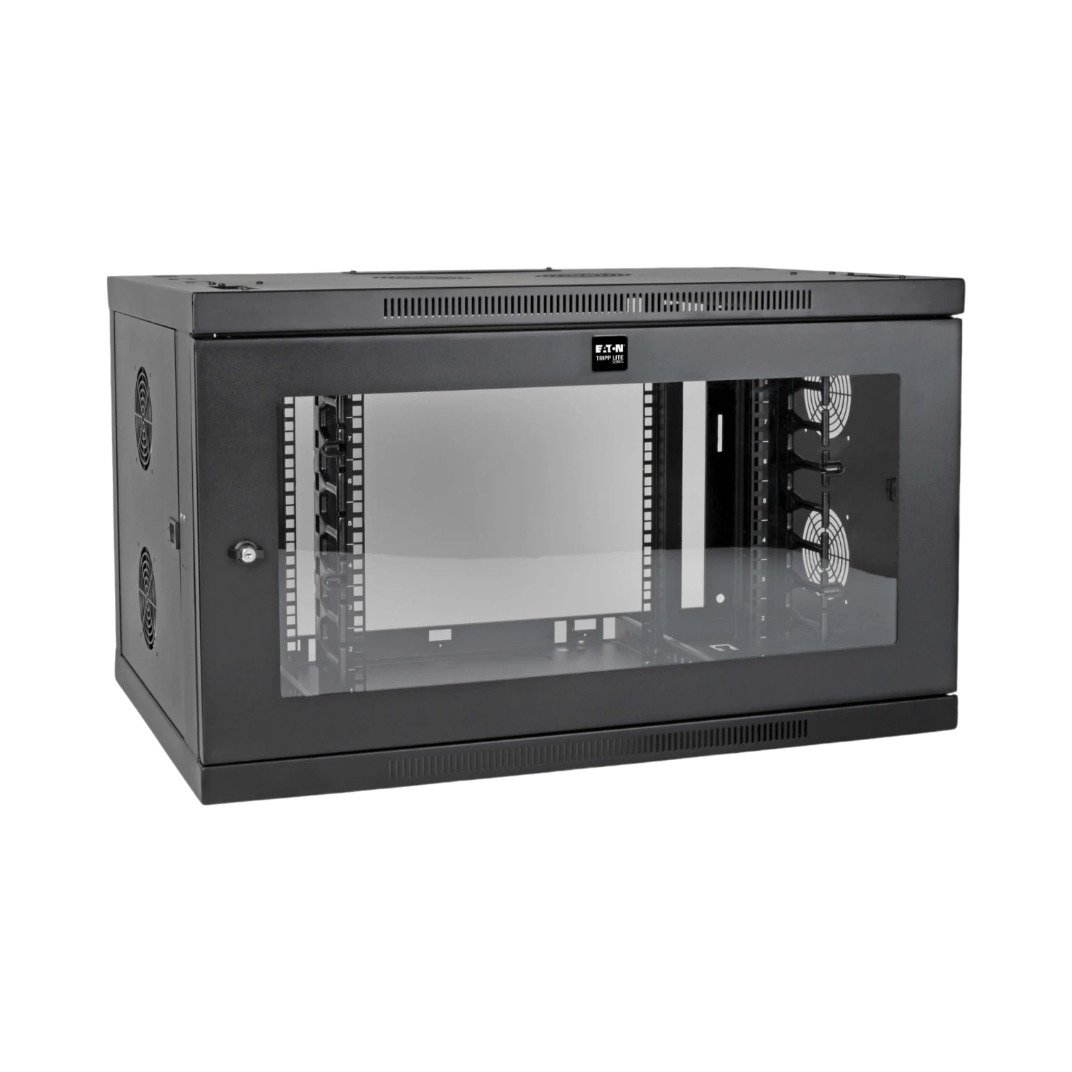 Tripp Lite SmartRack 9U Low-Profile Switch-Depth-Plus Wall-Mount Mini Rack Enclosure, Wide, Acrylic Window — Being Shipped