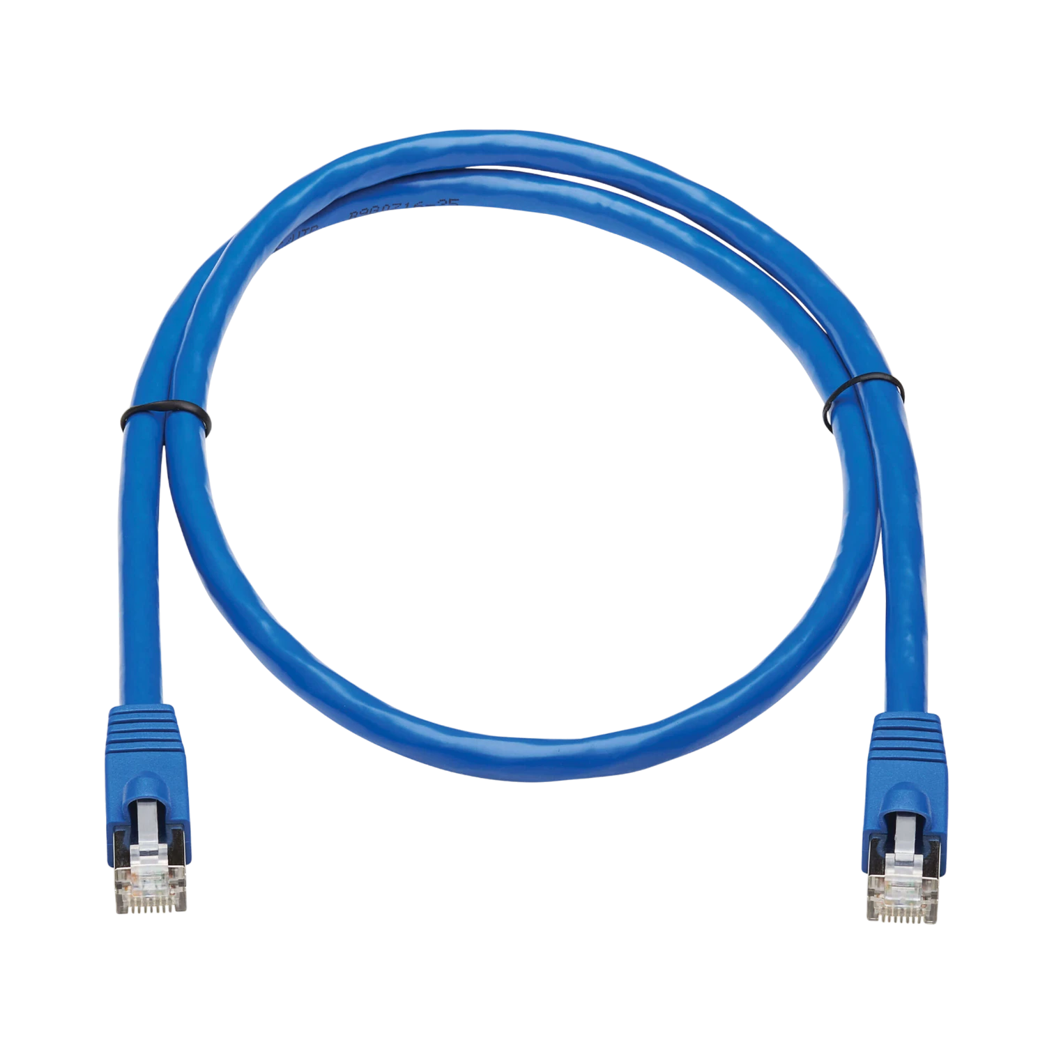 Tripp Lite Cat6a 10G Snagless F/UTP Ethernet Cable (RJ45 M/M), PoE, CMR-LP, Blue, 3 ft. (0.91 m), TAA — Being Shipped