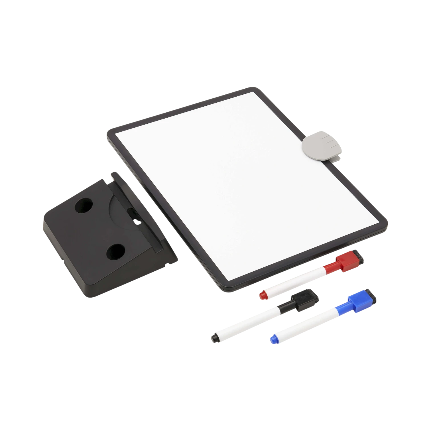 Tripp Lite Magnetic Dry-Erase Whiteboard with Stand, VESA Mount, 3 Markers (Red/Blue/Black), Black Frame — Being Shipped