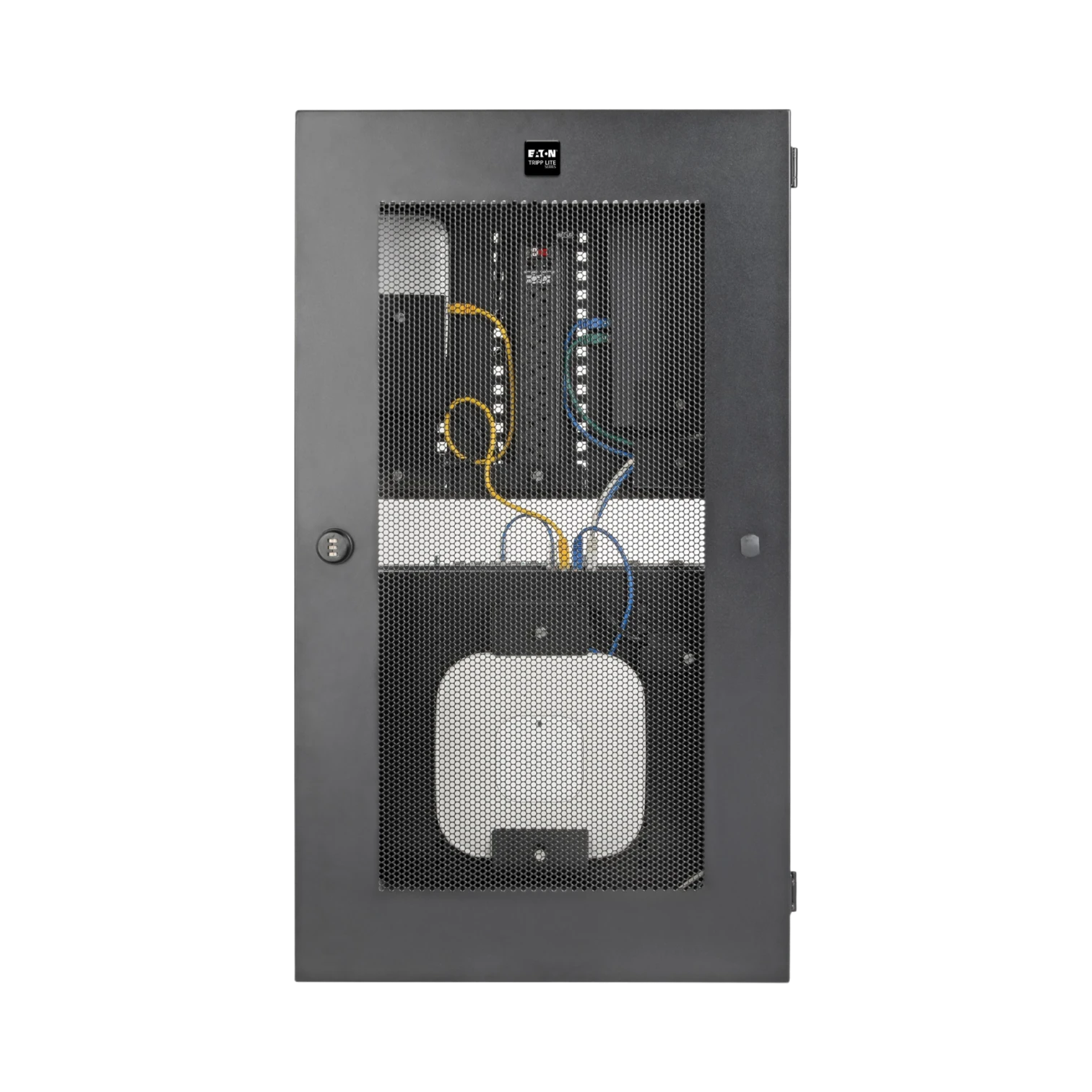 Tripp Lite SmartRack 5U Low-Profile Vertical-Mount Switch-Depth Wall-Mount Structured Wiring Enclosure, Adjustable Equipment Brackets — Being Shipped