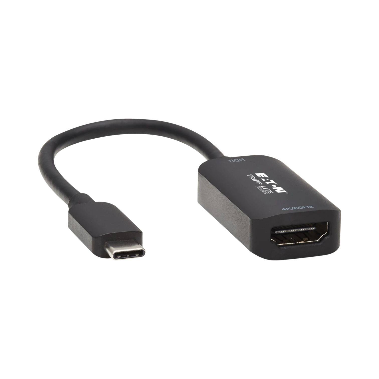 Tripp Lite USB-C to HDMI Active Adapter Cable (M/F), 4K 60 Hz, HDR, Black, 6 in. (15.2 cm) — Being Shipped