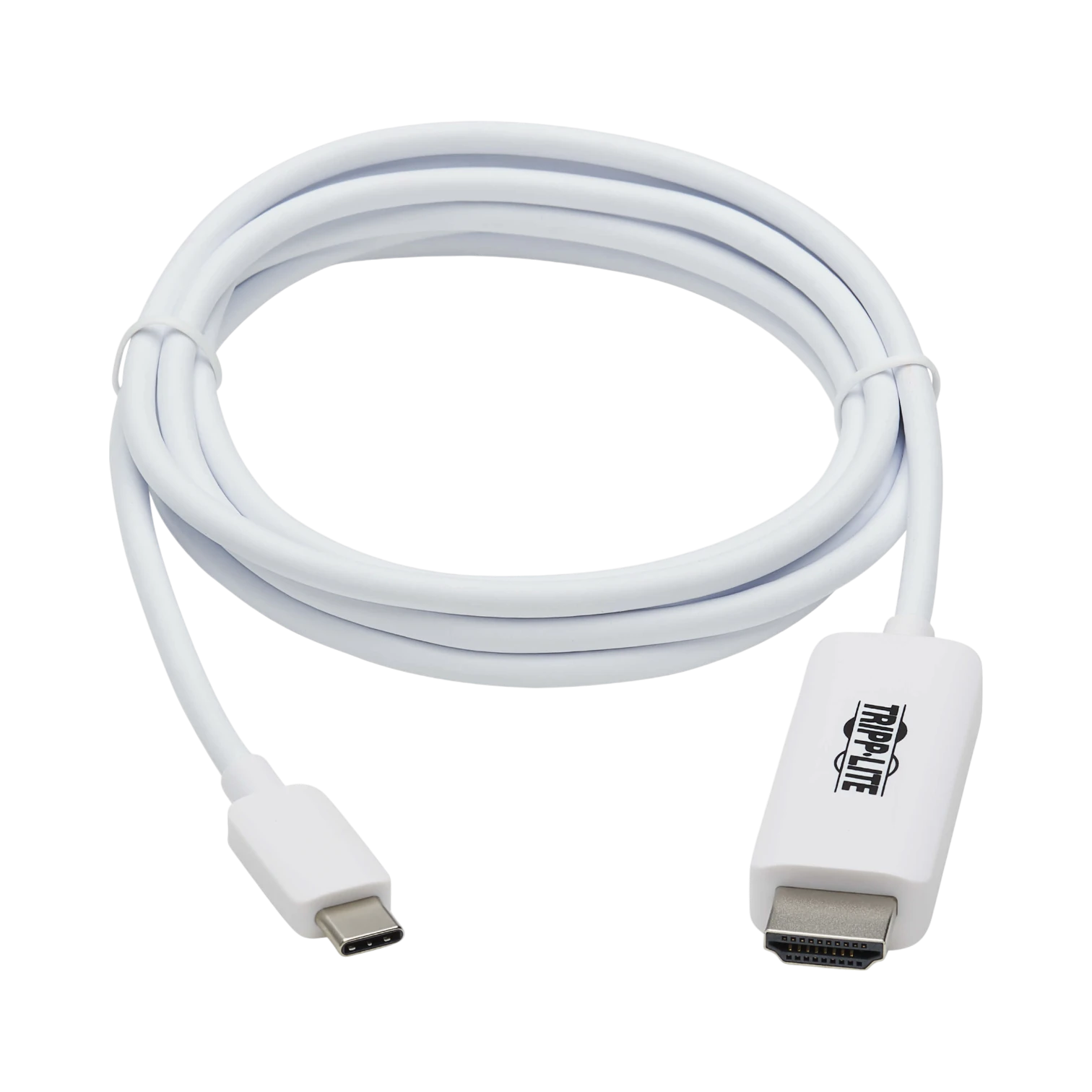 Tripp Lite USB-C to HDMI Adapter Cable (M/M), 4K, 4:4:4, Thunderbolt 3 Compatible, White, 6 ft. (1.8 m) — Being Shipped