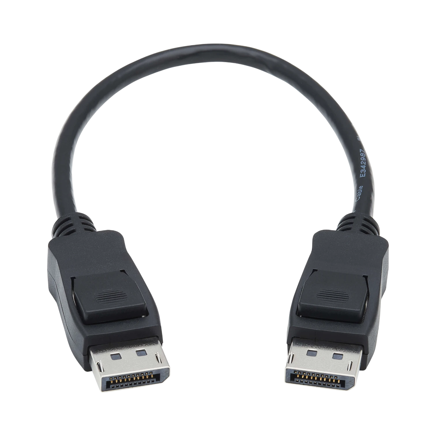 Tripp Lite DisplayPort 1.4 Cable with Latching Connectors, 8K (M/M), Black, 1 ft. (0.31 m) — Being Shipped