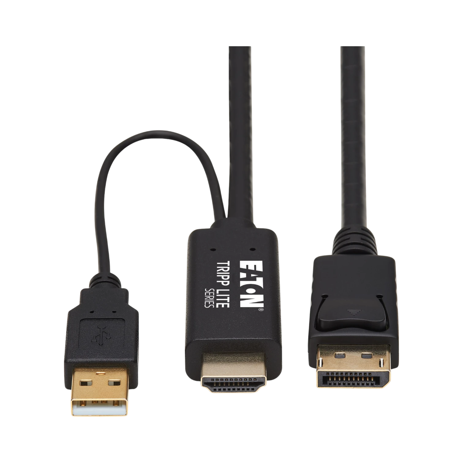 Tripp Lite HDMI to DisplayPort Active Adapter Cable (M/M) 4K, USB Power, Black, 1 m (3.3 ft.) — Being Shipped